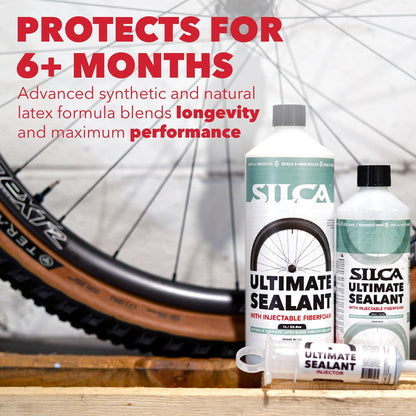 SILCA Ultimate Tubeless Tire Sealant – Fahrrad-Dichtmittel, 1 L