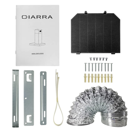 CIARRA CBCS6125 Dunstabzugshaube 60cm Silber – Energie A