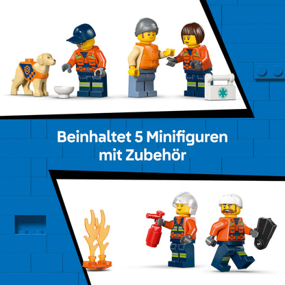 LEGO City Rettungsboot der Küstenwache mit Hubschrauber 60504