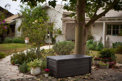 Keter Brightwood Garten Kissenbox – Braun 455L Wetterfest