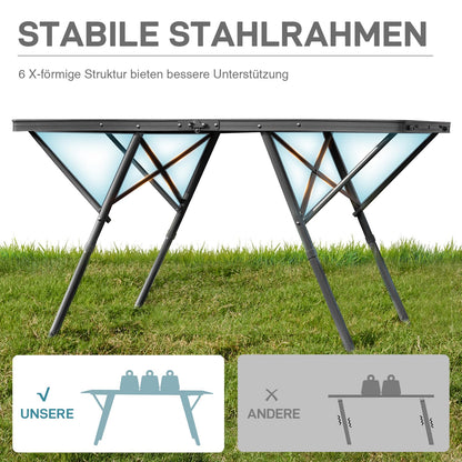 EVER ADVANCED Campingtisch faltbar 120x60 cm für 4-6 Personen
