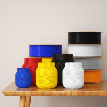 ELEGOO Rapid PETG Filament 1.75 mm, 4 x 1 kg, Schwarz/Weiss/Rot/Blau