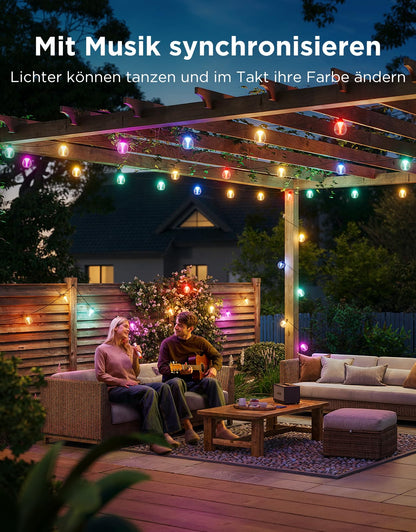 Govee LED Lichterkette Aussen 30M – RGBWIC Dimmbar Smart