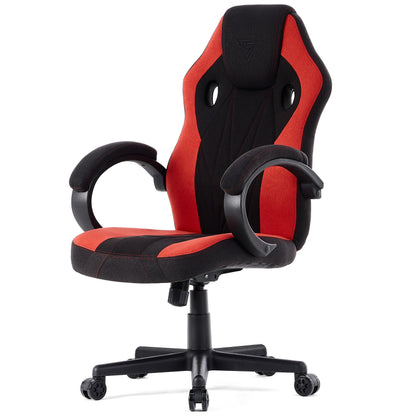 SENSE7 Prism Ergonomischer Gaming Stuhl | Stoff Schwarz-Rot