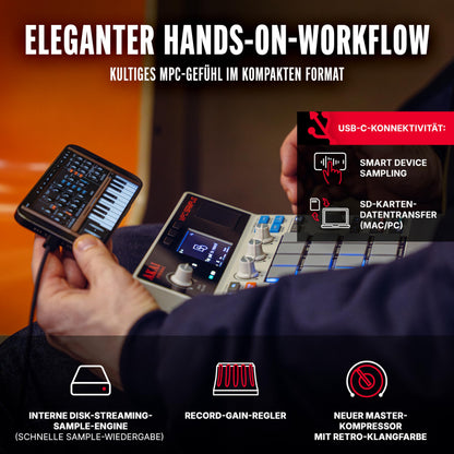 Akai Professional MPC Sample – Standalone Sampler mit Akku und USB-C