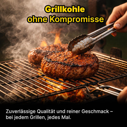 Neandertaler Feuer Grillholzkohle Buche 10 kg für Grill und Smoker