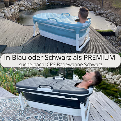 CRS Klappbadewanne für Erwachsene 138cm – Schwarz