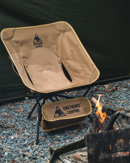 OneTigris TIGERBLADE Campingstuhl faltbar 150 kg, Kojote Braun