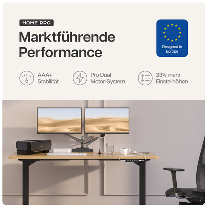 Desktronic Höhenverstellbares Schreibtisch Gestell – Elektrisch Dual-Motor
