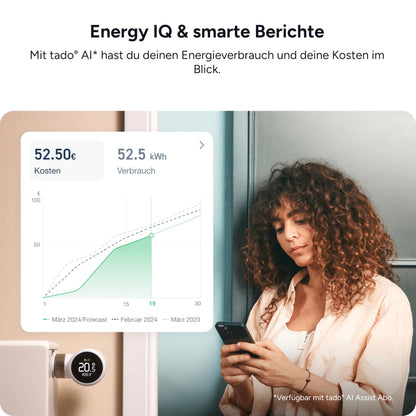 tado° Smartes Heizkörperthermostat X Starter Kit mit Bridge X