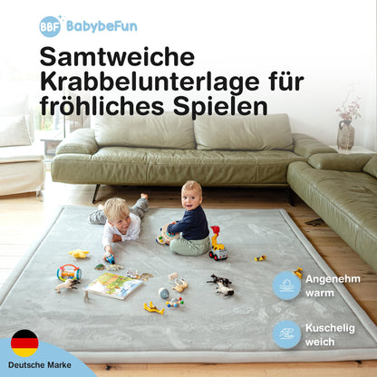 BabybeFun Krabbelmatte Baby Schaumstoffmatte – 3cm, 180x200cm