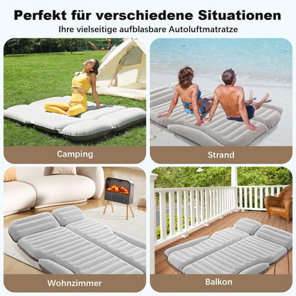 KMZ SUV Luftmatratze Auto-Bett Doppelseitig – Weiss/Kaffee