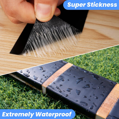 TAPEBEAR Butylband wasserdicht 100 mm x 5 m, selbstklebend, 6 Rollen