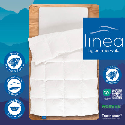 LINEA by böhmerwald Comfort Daunendecke - normal 135x200 weiss