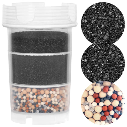 Acala Quell Wasserfilter Kartuschen 6-Monatspaket mit Microschwamm