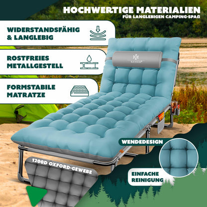 KESSER Campingbett Feldbett klappbar 190x68 cm bis 250 kg belastbar
