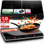 Stillstern ChefKoch Xtreme Duo Doppel-Induktionskochfeld 3600 W mit zwei Kochzonen und Touch-Bedienfeld