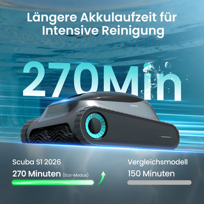 AIPER Scuba S1 Poolroboter für Boden, Wände und Wasserlinie