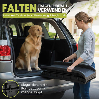 all Pets United Hunderampe klappbar Einstiegshilfe für Kofferraum