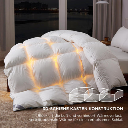 BEDSURE Daunendecke 135x200 cm - Winter Extra Warm Weiss
