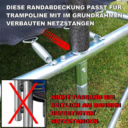 Baunsal Trampolin Randabdeckung Ø 305 cm, 20 mm stark, schwarz