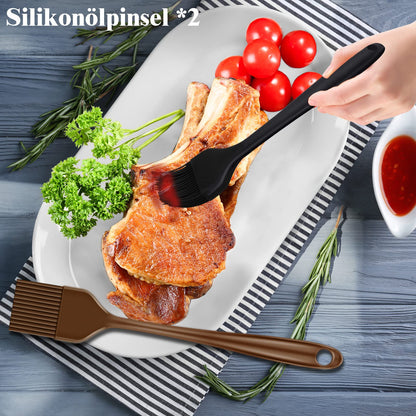 Grilliance Grillbesteck-Set 38-teilig aus Edelstahl mit Grillkoffer