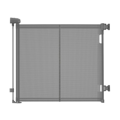 “Treppenschutzgitter Ausziehbare für Babys,0-140 cm,83 cm Hoch Baby Absperrgitter Treppenschutzrollo,Einhändig Bedienbar,Geeignet für Treppen/Türen/Innen & Außen türschutzgitter (140cm/grau)