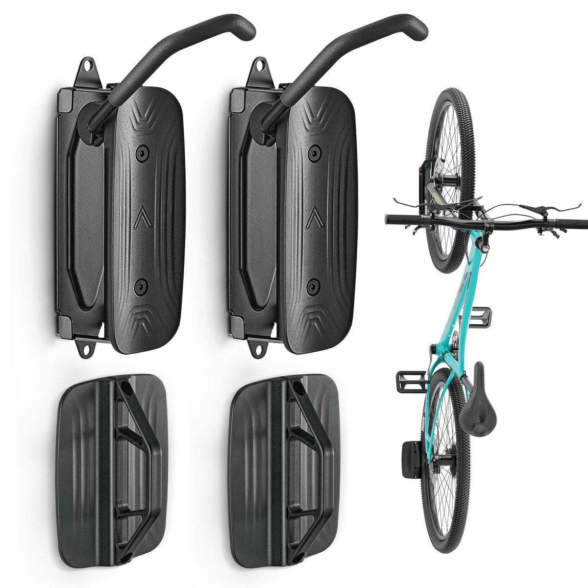 monTEK Fahrrad-Wandhalterung schwenkbar, Wandfahrradständer bis 30 kg aus massivem Stahl