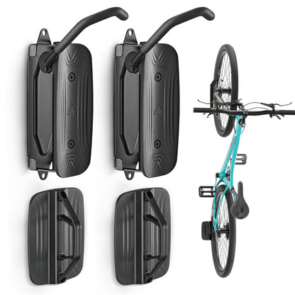 monTEK Fahrrad-Wandhalterung schwenkbar, Wandfahrradständer bis 30 kg aus massivem Stahl