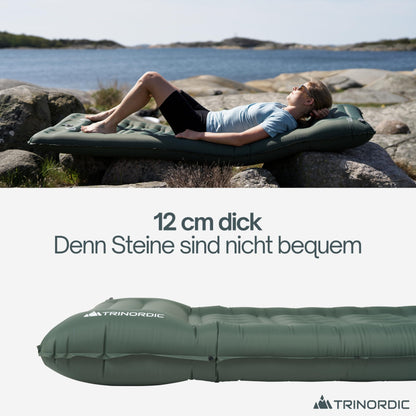 Trinordic Extradicke Isomatte – 12cm, 70cm Breit, Fusspumpe