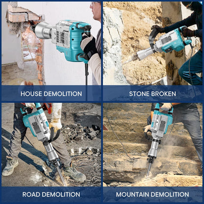 ENEACRO Abbruchhammer 1700W SDS-Hex - 65 Joule