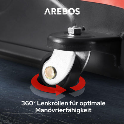 Arebos Hydraulischer Rangierwagenheber Flachheber – 2T PKW