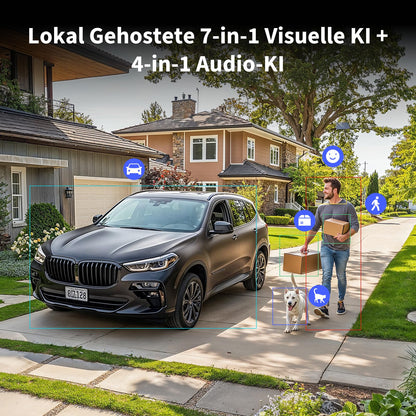Aqara G5 Pro Überwachungskamera aussen, 4MP, WLAN, Kamera-Hub, Grau