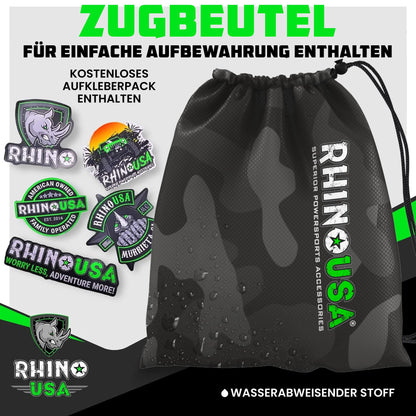 Rhino USA Schwerlast Ratschengurt-Set 4er-Pack 4x2.4m – Blau