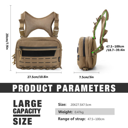 Mardingtop Taktische Brusttasche Chest Rig mit Molle-System