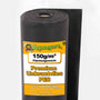 Aquagart Unkrautvlies Gartenvlies - PES 150g schwarz 1,5m x 60m, auf Rolle, unterdrückt Unkraut im Gartenbau.