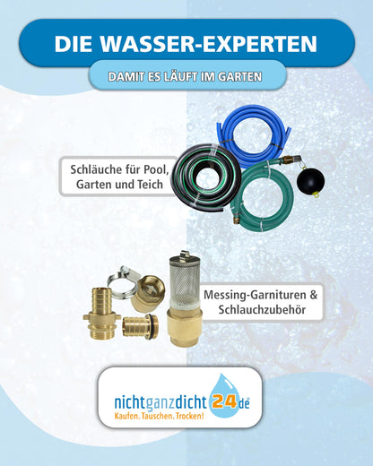 Saugschlauchgarnitur schwimmende Entnahme 1 Zoll NW 25mm – 19m