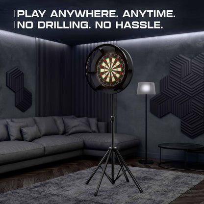 KOTO Quadpod Multi Dartständer für Dartscheiben, höhenverstellbar