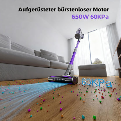 Redkey X18 Akku-Staubsauger kabellos mit LED-Bürste und Automatikmodus