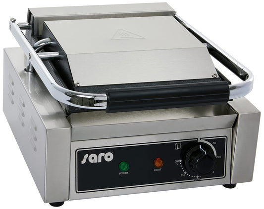 SARO Kontaktgrill PG 1 – Gerillte Gusseisenplatte