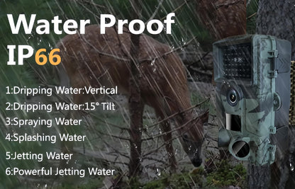 LMHOME Wildkamera 60MP 4K Video Bewegungsmelder Nachtsicht IP66