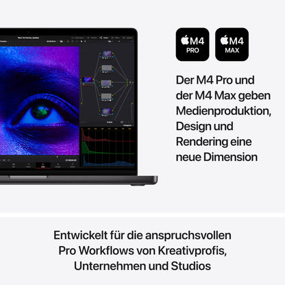 Apple 2024 MacBook Pro 16,2" M4 Pro Laptop - 512GB Space Schwarz