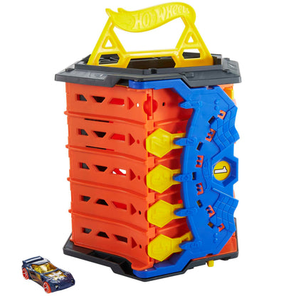 Hot Wheels Rollout Raceway Trackset HGK41, fünfspurige Autorennbahn