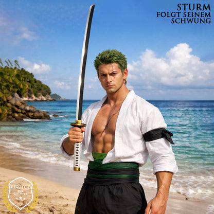 Swords and more One Piece Wado-Ichi-Monji Katana aus Bambus