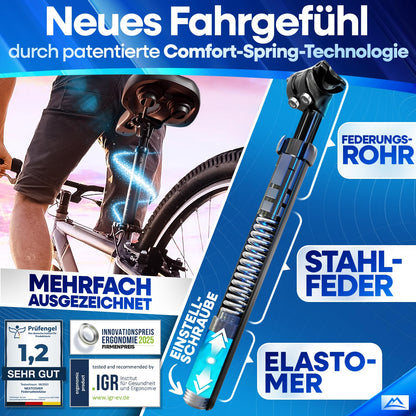 Nextcover Sattelstütze gefedert, Comfort-Spring, Ø 27.2-34.9 mm