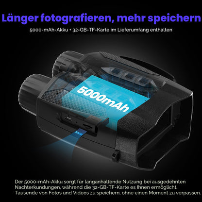 ROQIOO 4K Nachtsichtfernglas mit 10x Digitalzoom und Kompass