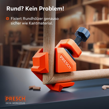 PRESCH Winkelspanner 8 Stk. Eckspanner 25 kg Spannkraft bis 26 mm