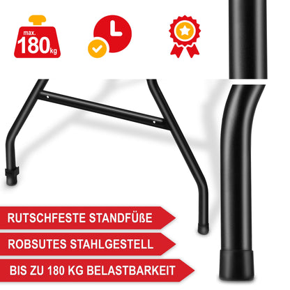 Onbest Holz Optik Klapptisch Gartentisch – gross, Kunststoff/Alu