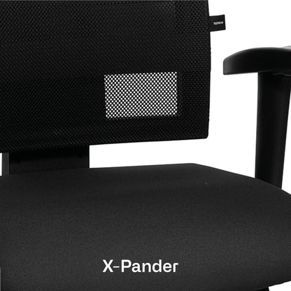 Topstar X-Pander Ergonomischer Bürostuhl Schwarz Netzstoff