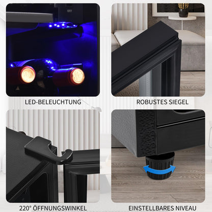 DRIXNO Kühl-Gefrierschrank 120L Kühlteil / 8L Gefrierteil